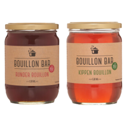 Combi Pakket Botten bouillon kip + rund - BIO - Bouillon Bar - 530 ml