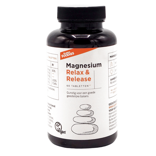 Magnesium Relax & Release - Superfoodies - 60 tabletten