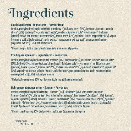 Combi deal: BIO Green Juice + Luminous - Superfoodies - 500 gram