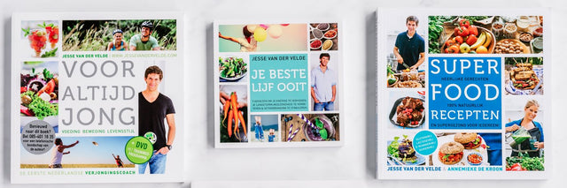 Drie boeken van Jesse: Voor Altijd Jong, Je Beste Lijf Ooit en Superfoodrecepten