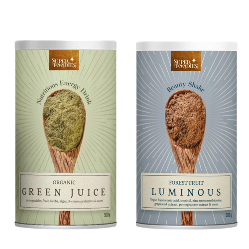 Combi deal: BIO Green Juice + Luminous - Superfoodies - 500 gram