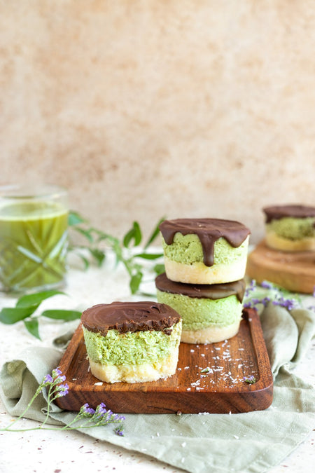 Matcha ice cream cakes