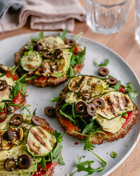 Mini cauliflower pizzas