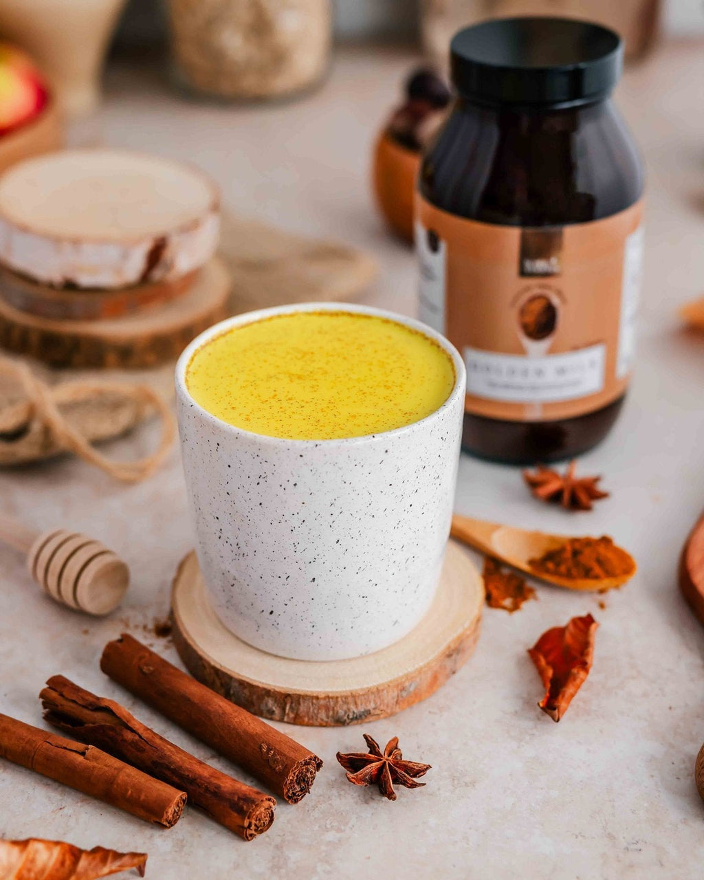 Warm golden milk