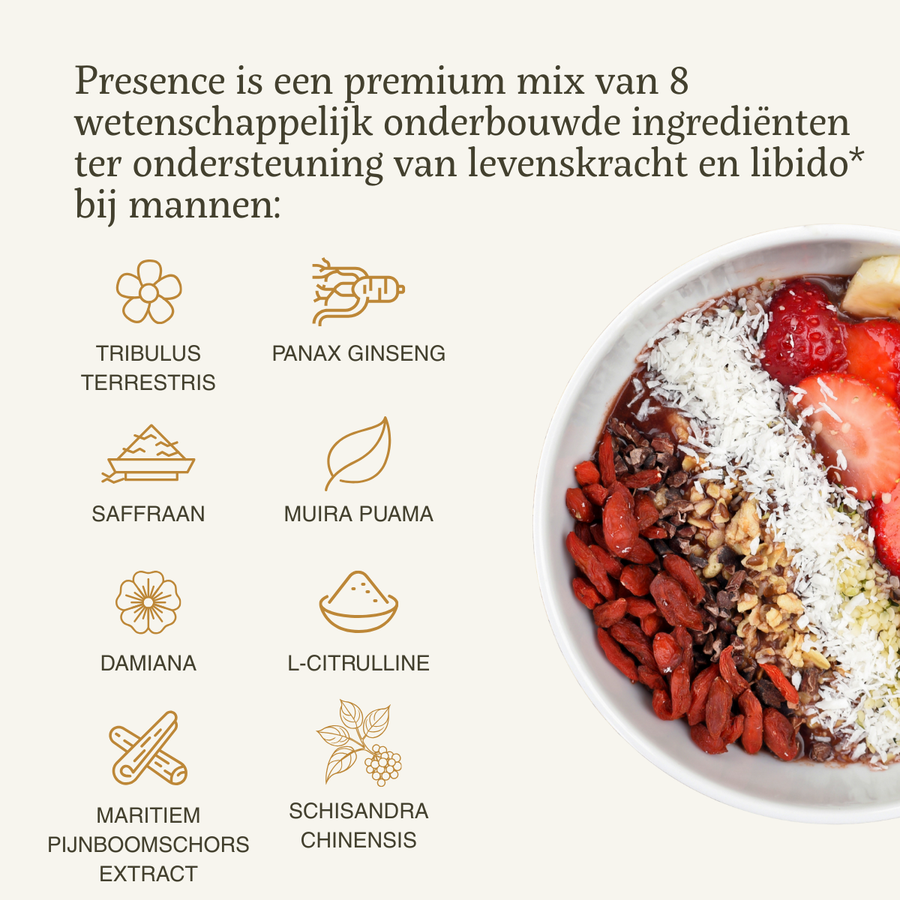 NIEUW - Presence (libido booster male) Capsules