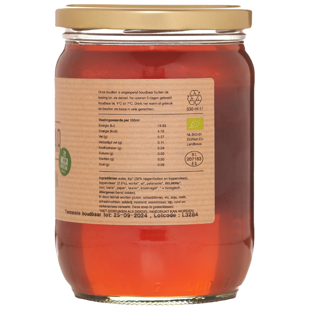 Botten bouillon kip - BIO - Bouillon Bar - 530 ml