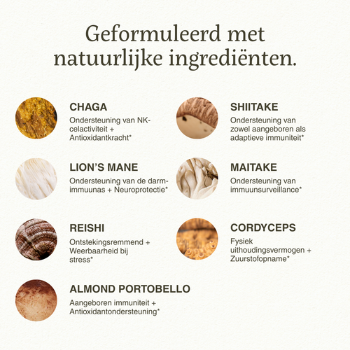 Immune Mushroom - Superfoodies - 60 capsules - 30 dagen