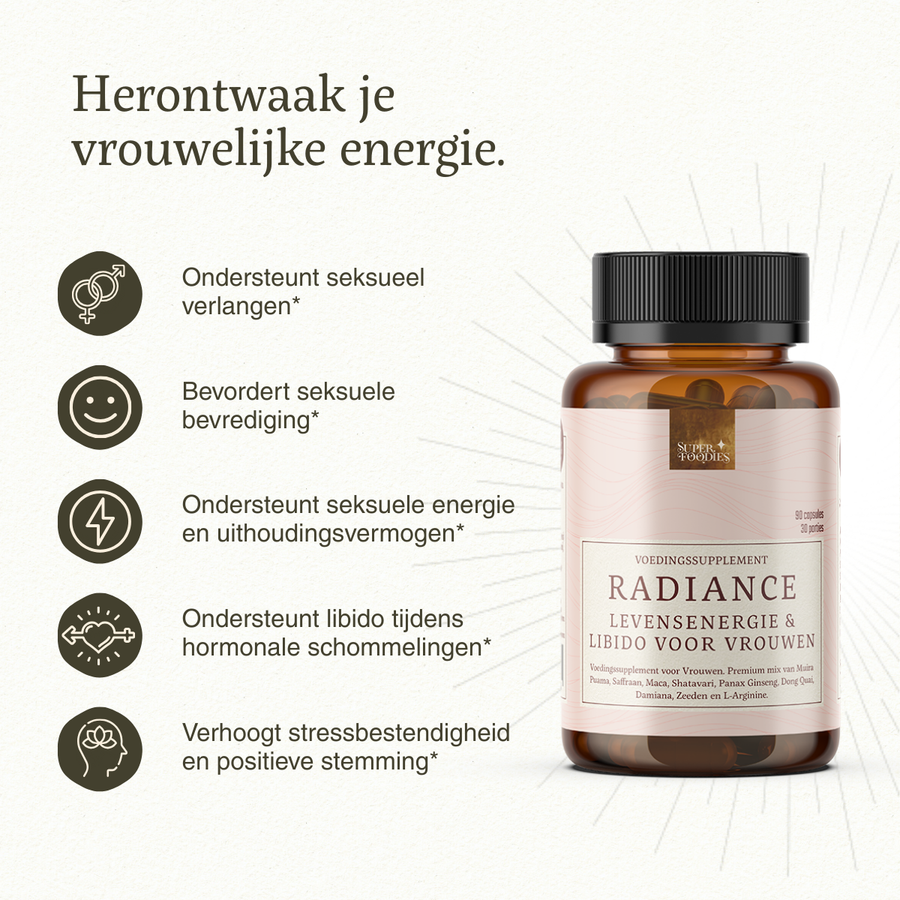 NIEUW - Radiance (Libido booster female) Capsules