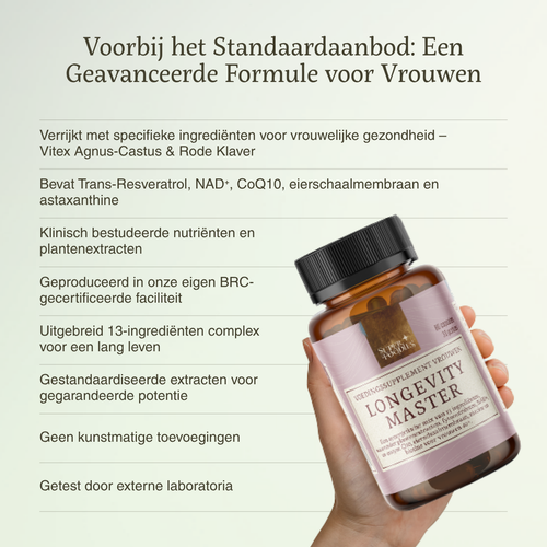 Longevity master Vrouwen - Superfoodies - 60 capsules - 30 porties