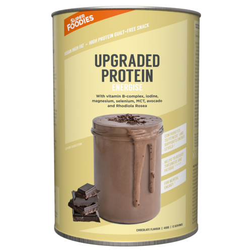 Upgraded protein - Energise (chocolade) - Superfoodies - 480 gram
