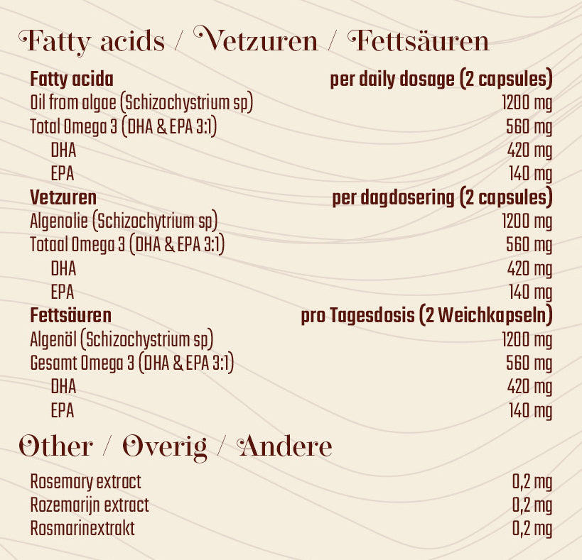 Vegan omega Capsules