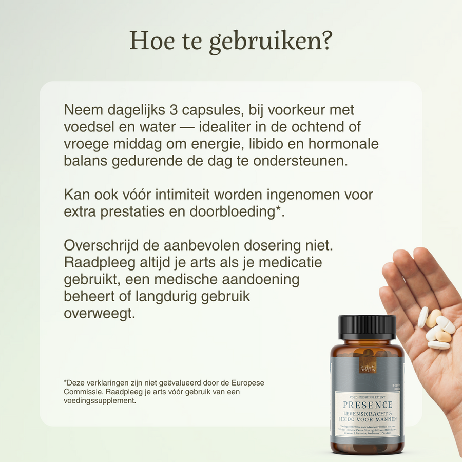 NIEUW - Presence (libido booster male) Capsules
