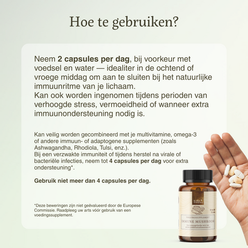 Immune Mushroom - Superfoodies - 60 capsules - 30 dagen