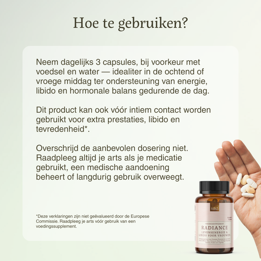 NIEUW - Radiance (Libido booster female) Capsules