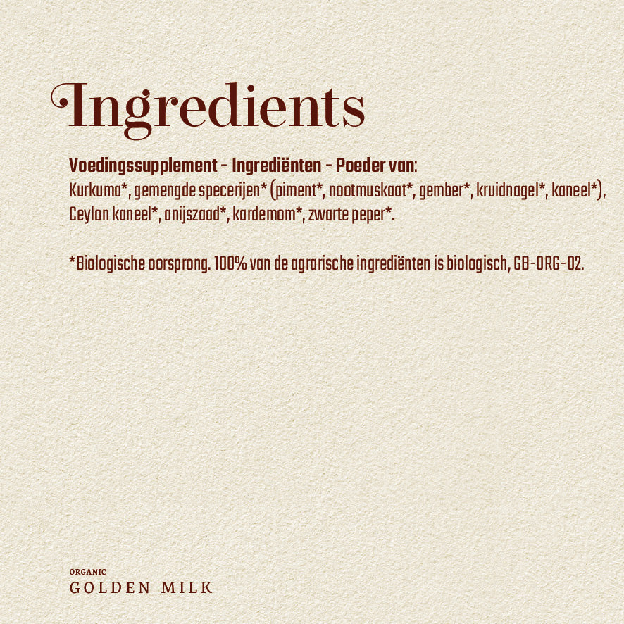 Golden Milk - BIO - Superfoodies - 150 gram