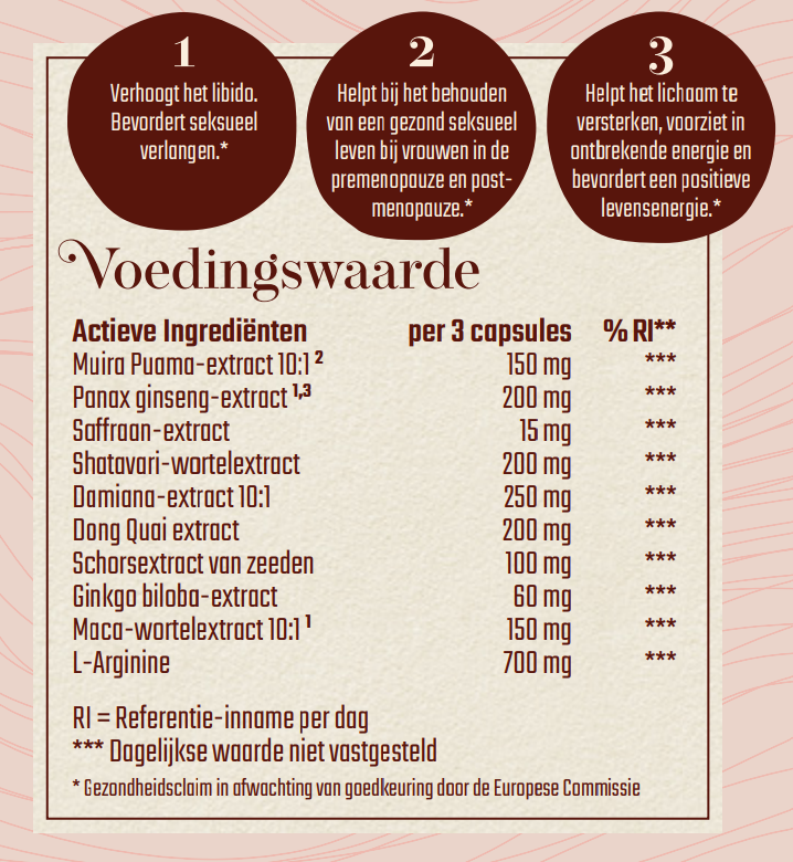 NIEUW - Radiance (Libido booster female) Capsules