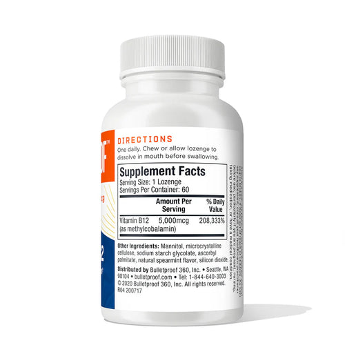 Vitamine B12 - Bulletproof - 60 zuigtabletten