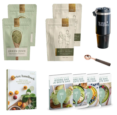60-Daagse Gezondheidstransformatie - 2x Green Juice + 2x Move Freely + bonussen