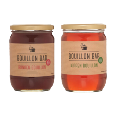 Combi Pakket Botten bouillon kip + rund - BIO - Bouillon Bar - 515 ml