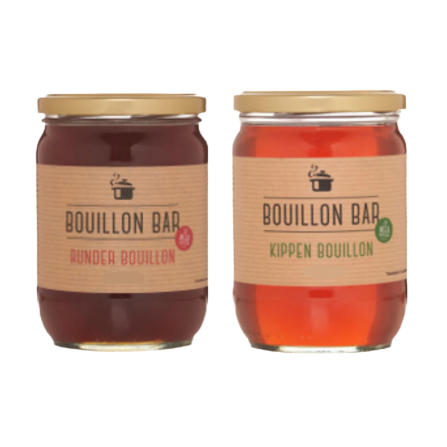 Combi Pakket Botten bouillon kip + rund - BIO - Bouillon Bar - 515 ml