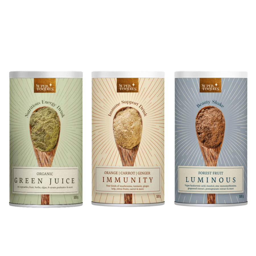 Triple deal: Green Juice + Immunity Support + Luminous