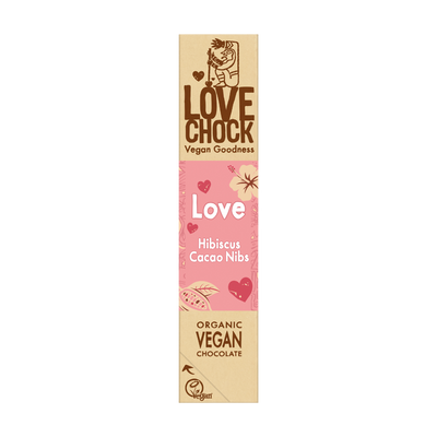 Chocolade Hibiscus Cacao Nibs - BIO - Lovechock - 40 gram