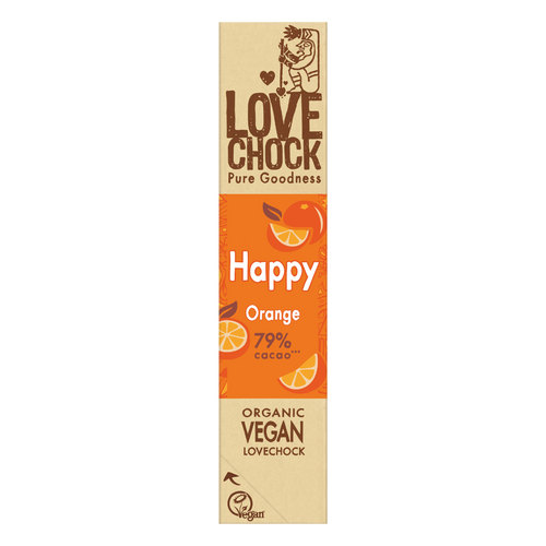 Chocolade Happy Orange - BIO - Lovechock - 40 gram
