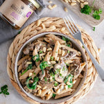 Pasta met Biologische kippenfond Bouillon Bar